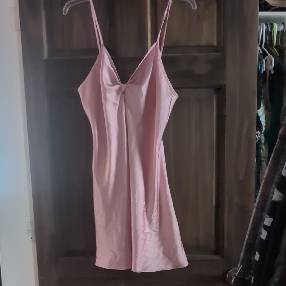 Elegant Pink Slip Dress